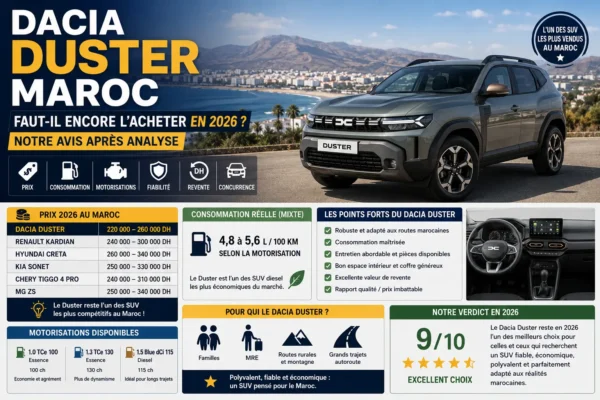 Dacia Duster Maroc : conseils d'achat