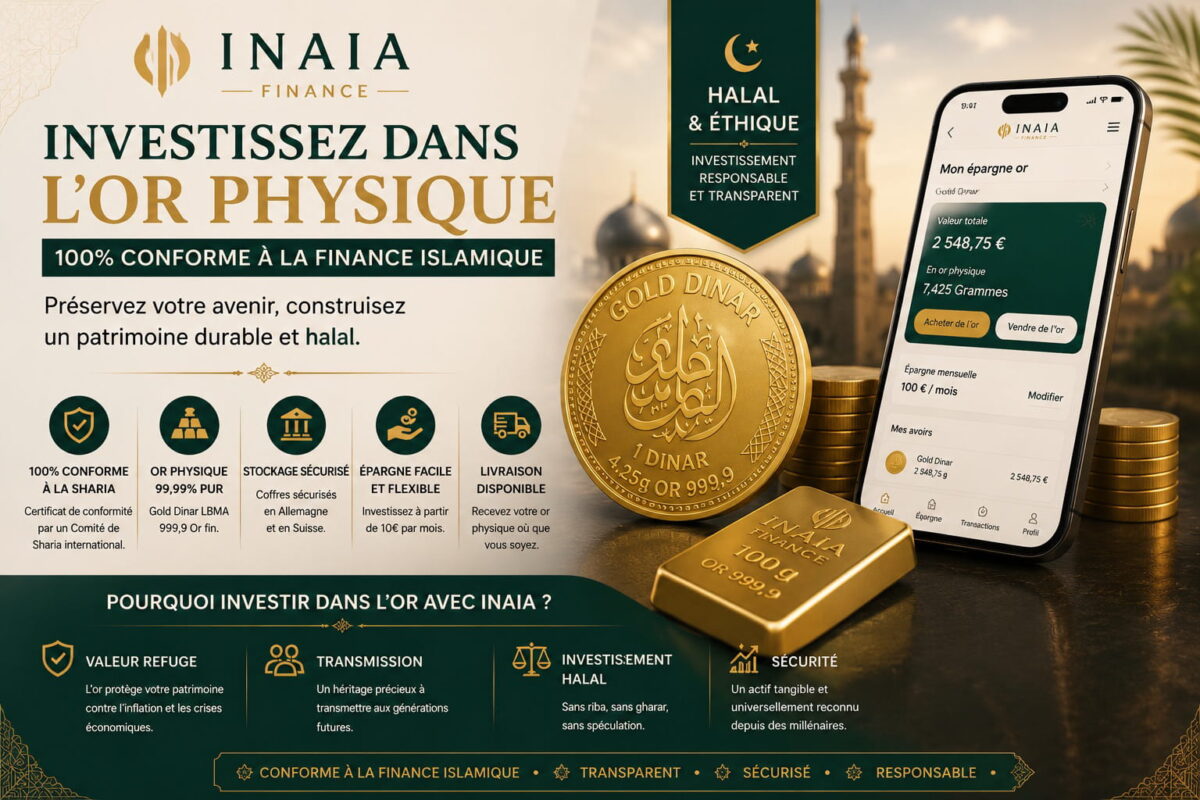 Investir dans l'or 24 carats avec INAIA