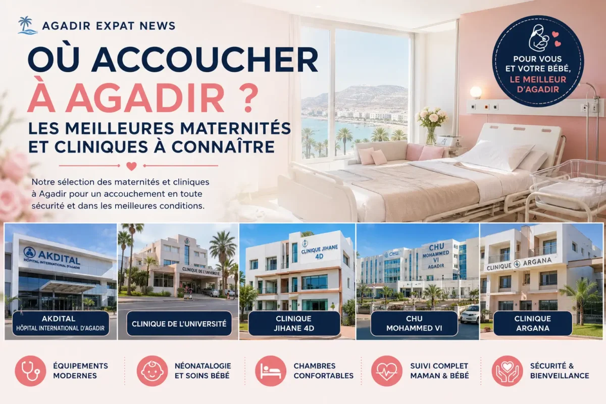 Cliniques et maternités à Agadir pour accoucher